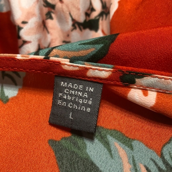 Twelfth Street by Cynthia Vincent Ruffle Hem Dress Size L (B) - Picture 5 of 5